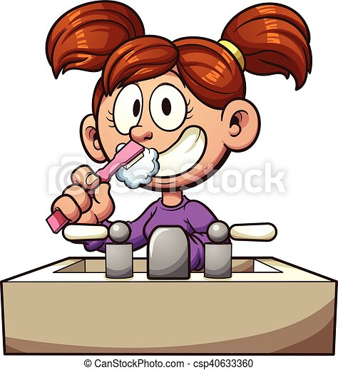 Detail Person Brushing Teeth Clipart Nomer 23