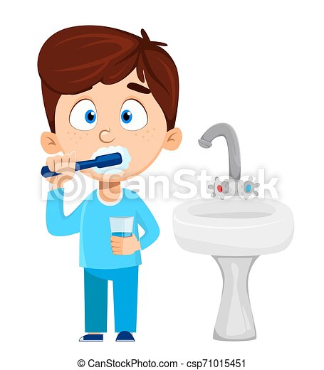 Detail Person Brushing Teeth Clipart Nomer 48