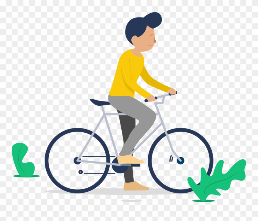 Detail Person On Bike Clipart Nomer 14