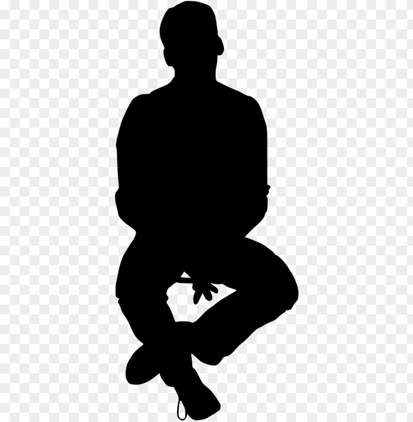 Detail Person Sitting Silhouette Png Nomer 15