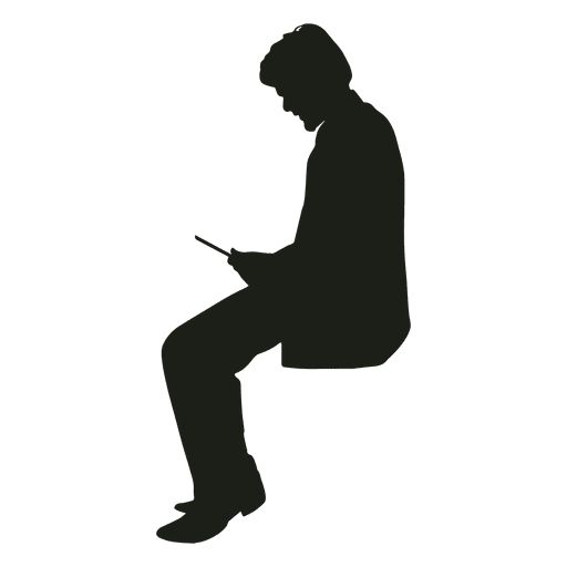 Detail Person Sitting Silhouette Png Nomer 17