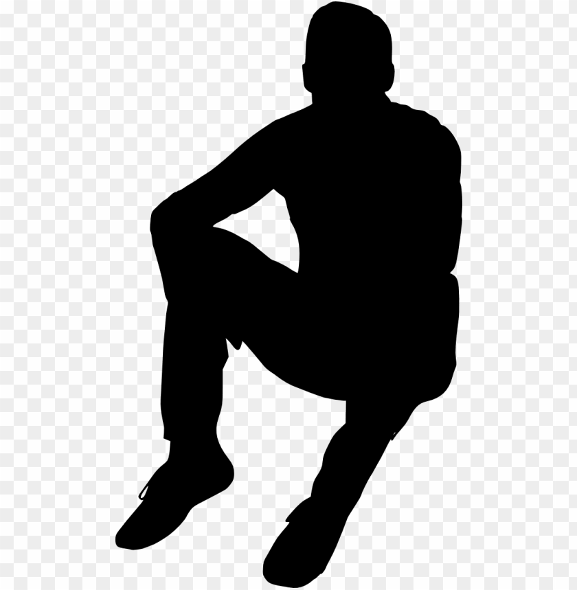 Detail Person Sitting Silhouette Png Nomer 5