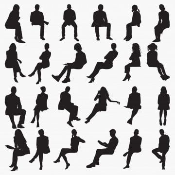 Detail Person Sitting Silhouette Png Nomer 50