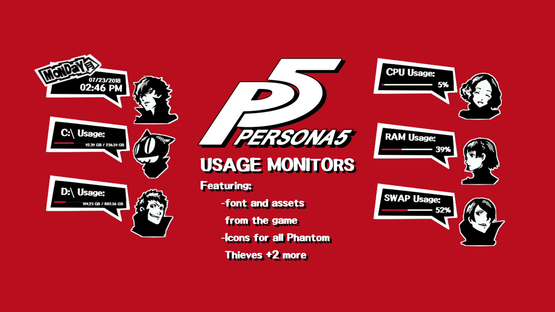 Detail Persona 5 Font Nomer 18