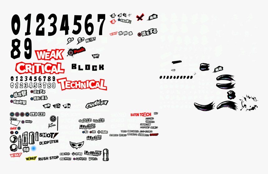 Detail Persona 5 Font Nomer 23