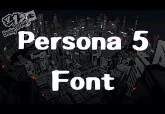 Detail Persona 5 Font Nomer 36