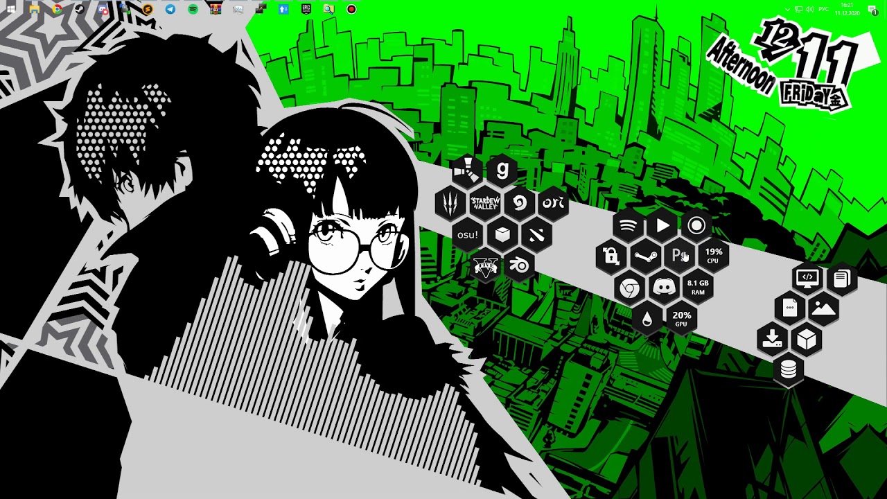 Detail Persona 5 Rainmeter Nomer 15