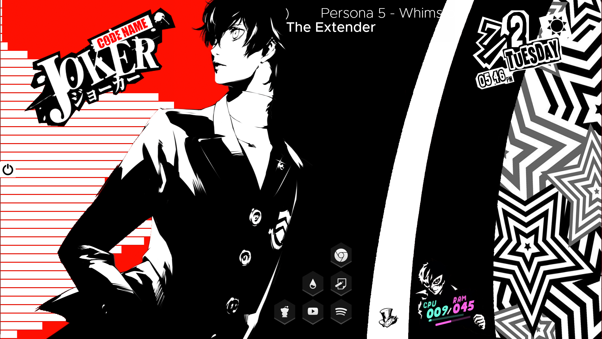 Detail Persona 5 Rainmeter Nomer 3