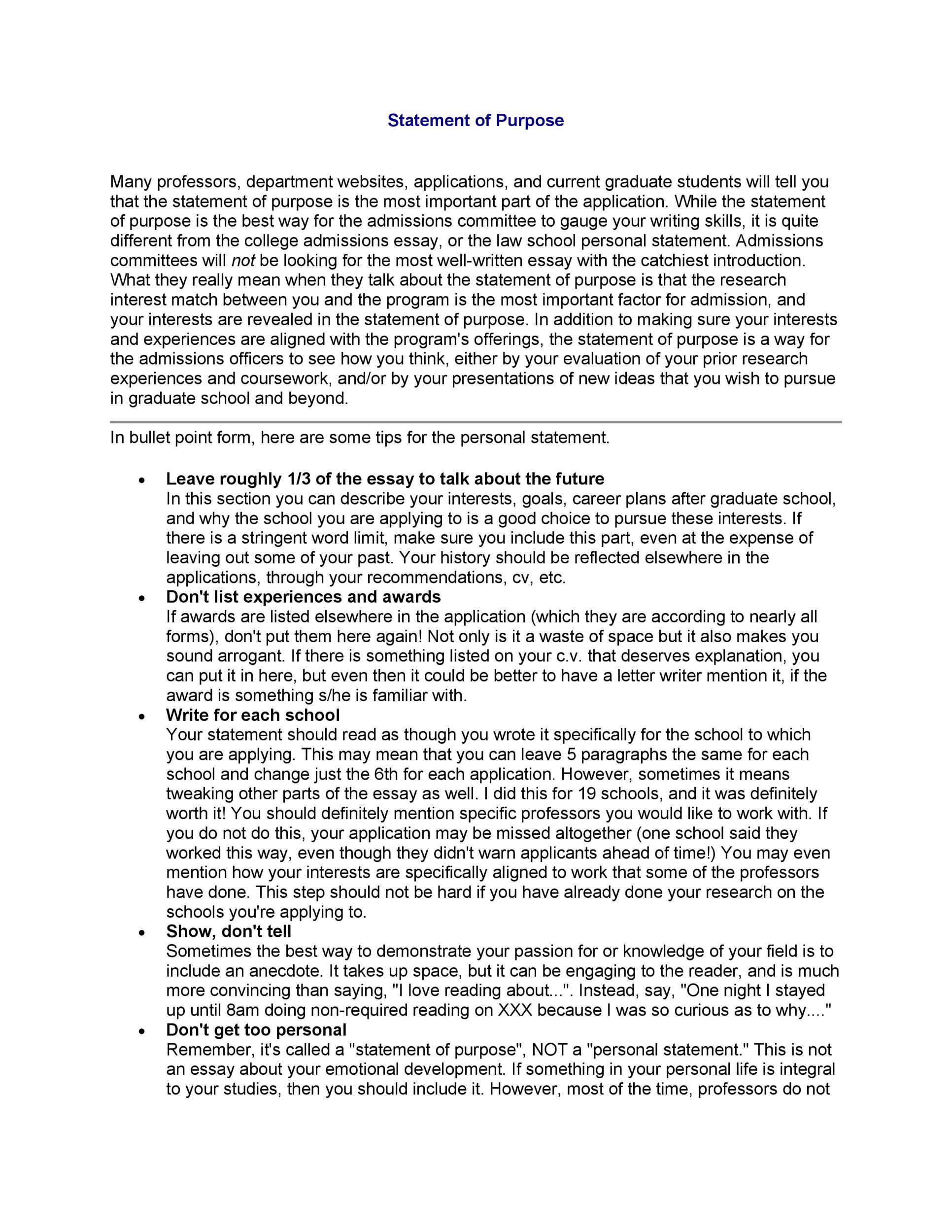 Detail Personal Statement Contoh Nomer 46