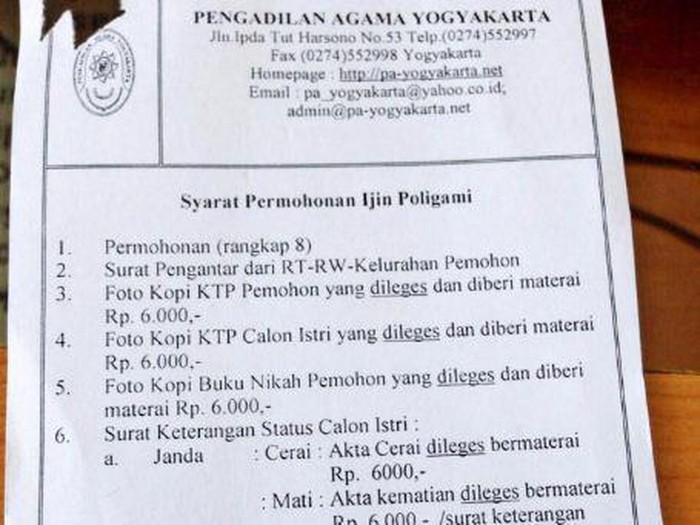 Detail Persyaratan Surat Cerai Nomer 24