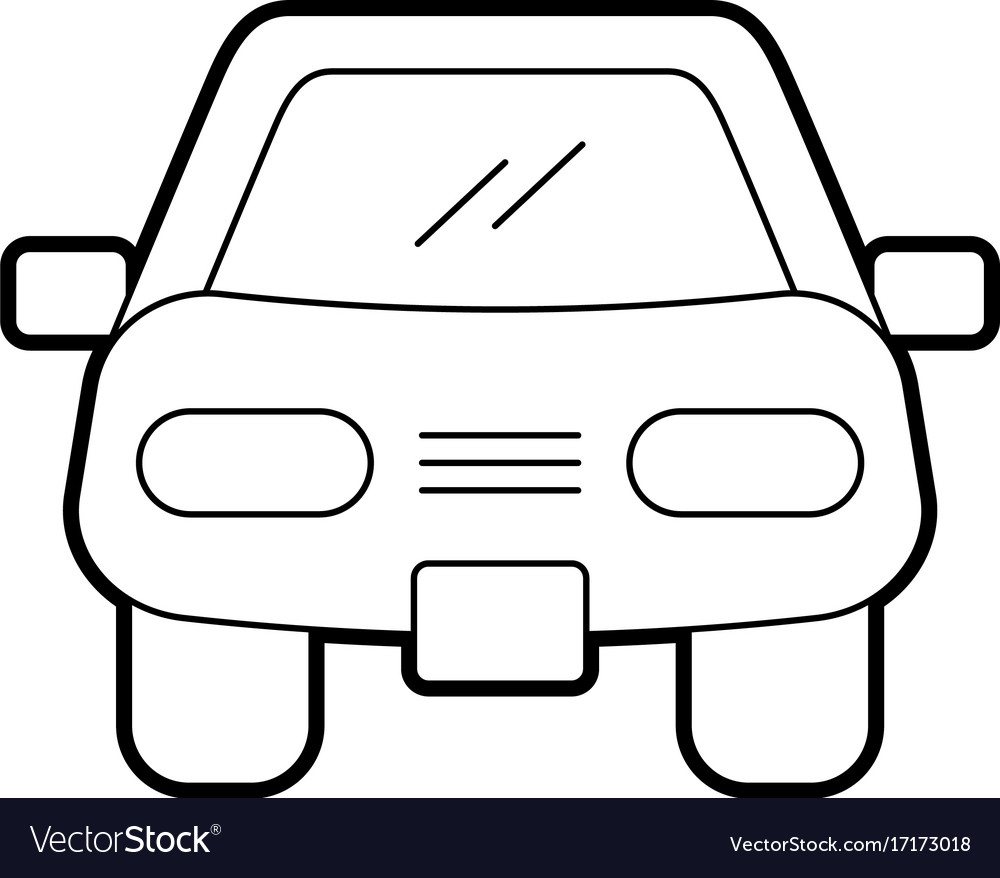 Detail Car Front View Vector Nomer 18