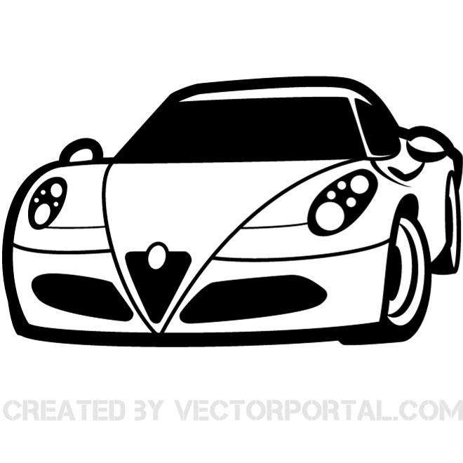 Detail Car Front View Vector Nomer 27