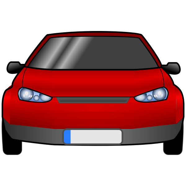 Detail Car Front View Vector Nomer 6