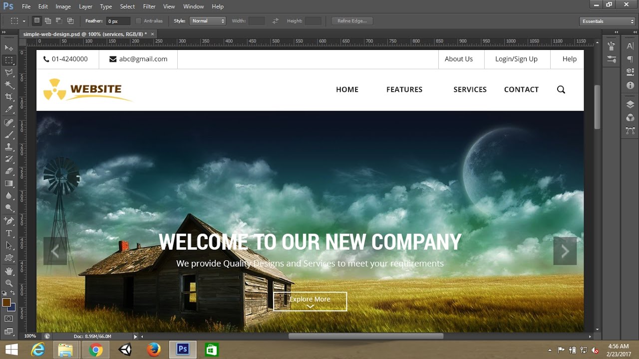 Detail Desain Web Photoshop Nomer 5