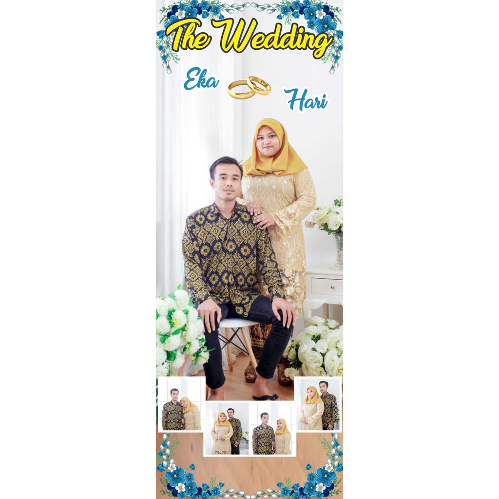 Detail Desain X Banner Wedding Nomer 12