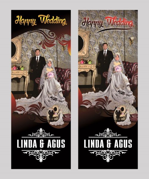 Detail Desain X Banner Wedding Nomer 41