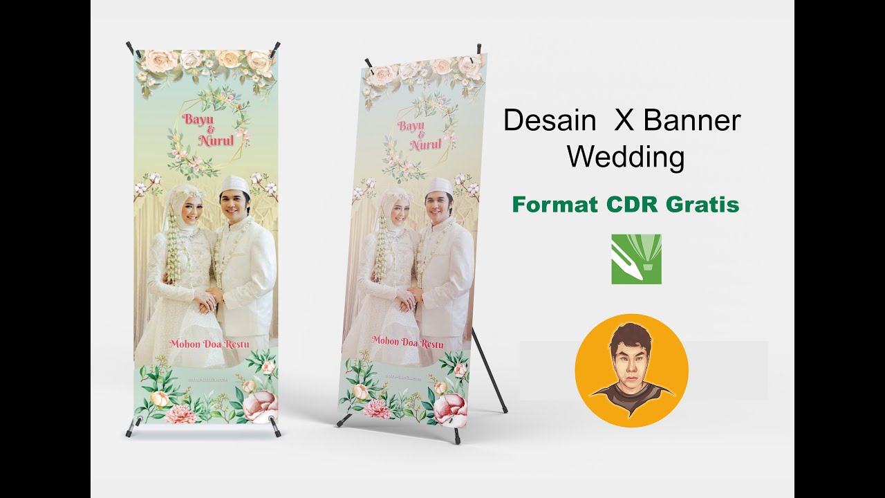 Detail Desain X Banner Wedding Nomer 53