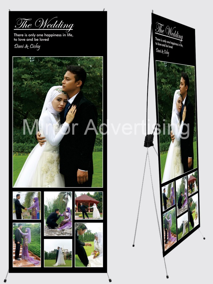 Detail Desain X Banner Wedding Nomer 9