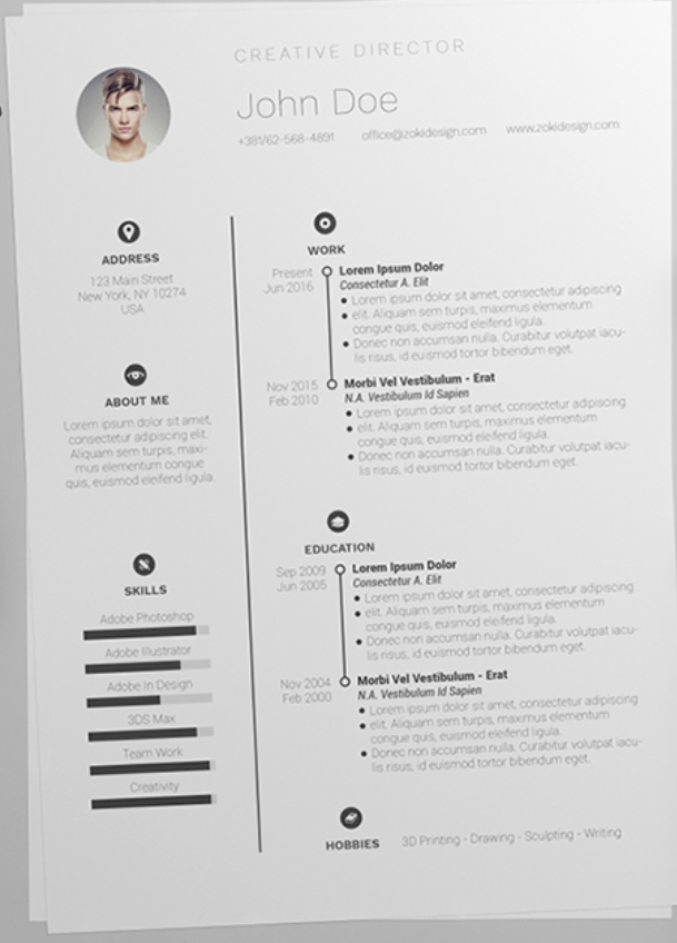 Detail Design Background Cv Simple Nomer 38