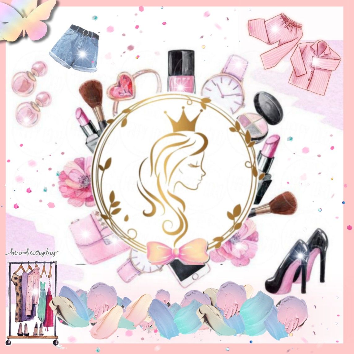 Design Background Logo Olshop - KibrisPDR
