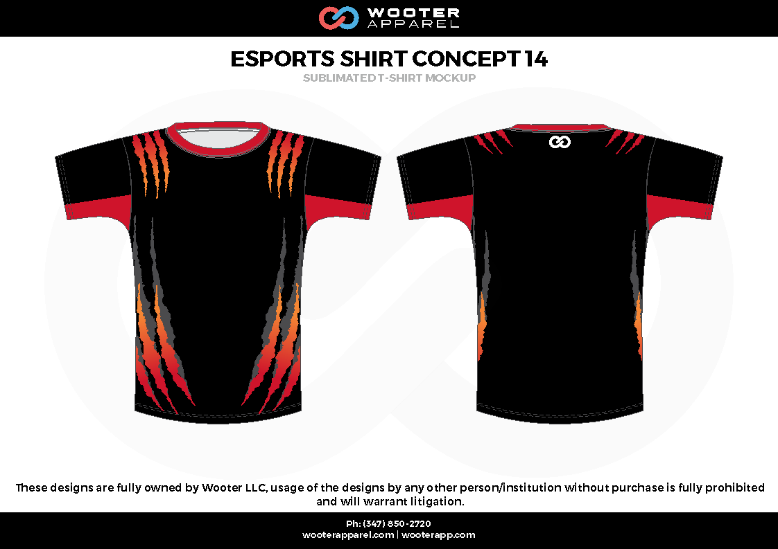 Detail Design Baju Esport Polos Nomer 49