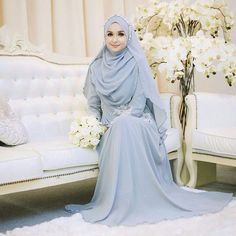 Detail Design Baju Pengantin Muslimah Nomer 19