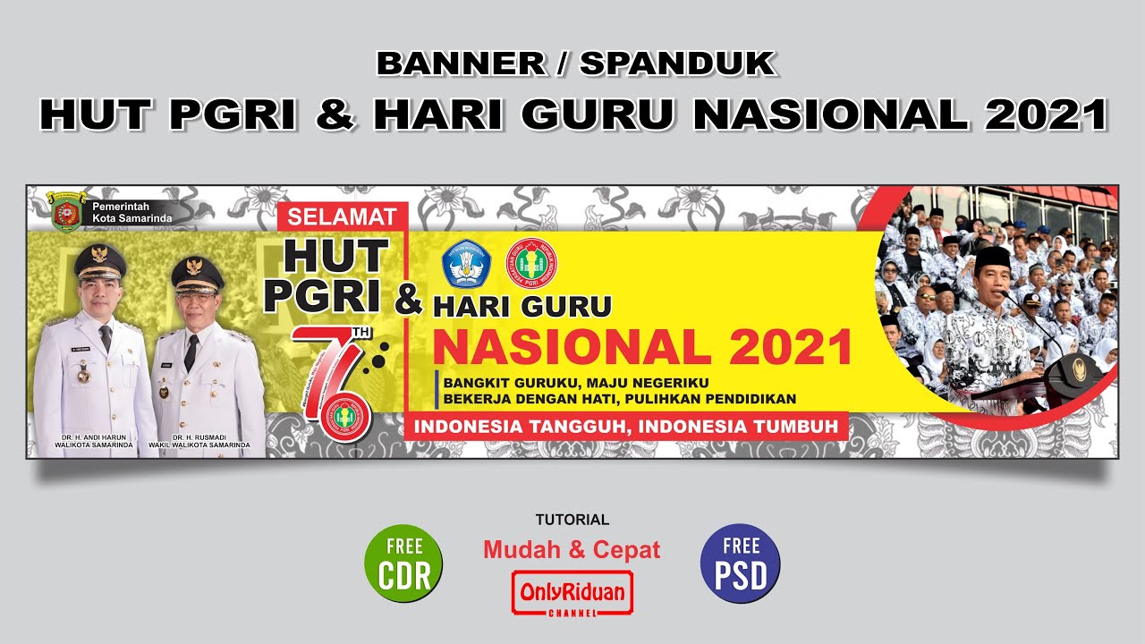 Design Banner Hari Guru - KibrisPDR