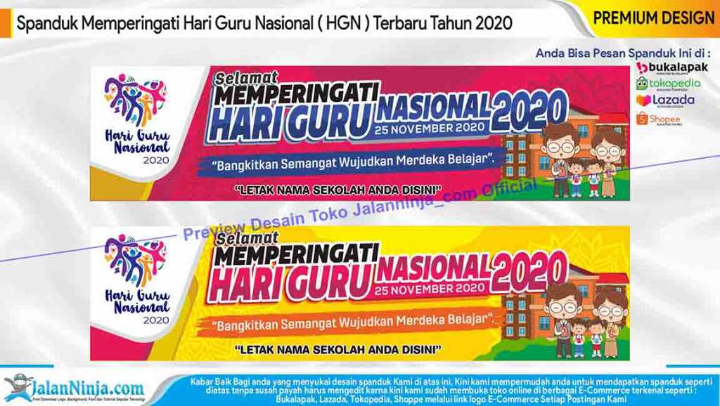 Detail Design Banner Hari Guru Nomer 6