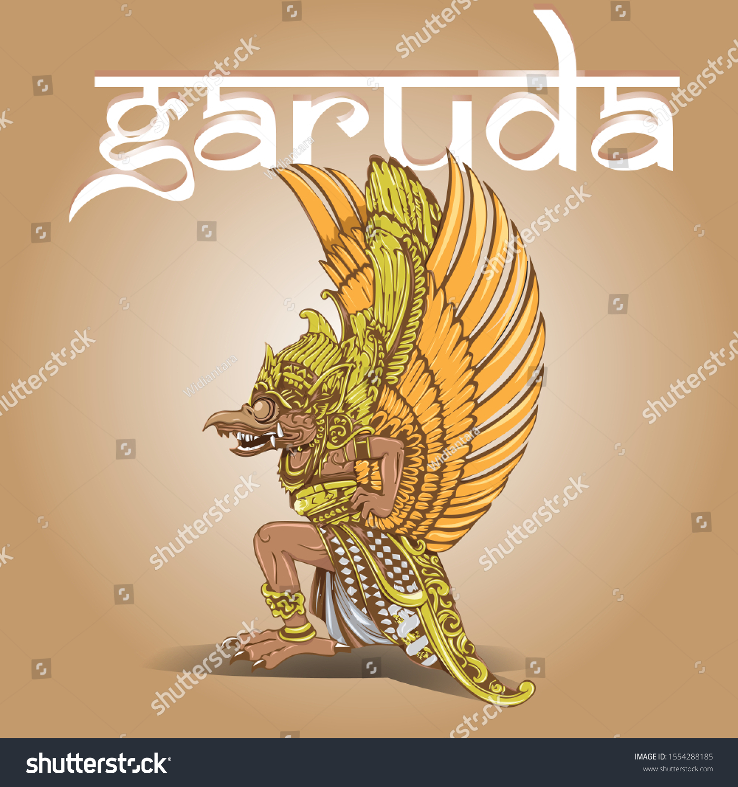 Detail Design Garuda Vector Nomer 23