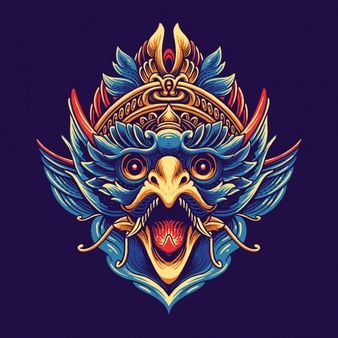 Detail Design Garuda Vector Nomer 33