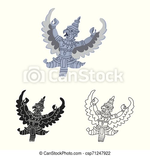 Detail Design Garuda Vector Nomer 52