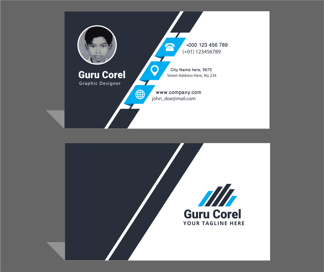 Detail Design Id Card Corel Nomer 54