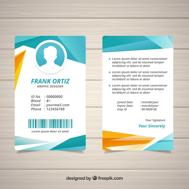 Detail Design Id Card Png Nomer 17