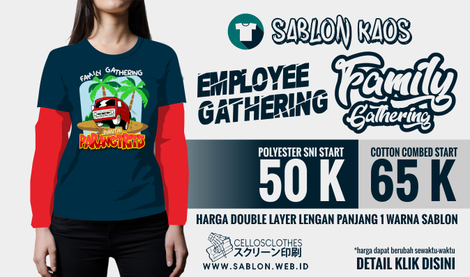 Detail Design Kaos Family Gathering Nomer 45