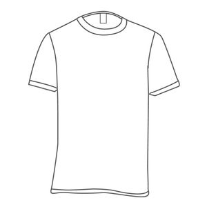 Detail Design Kaos Polos Putih Nomer 25