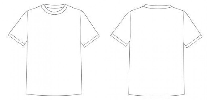 Detail Design Kaos Polos Putih Nomer 27