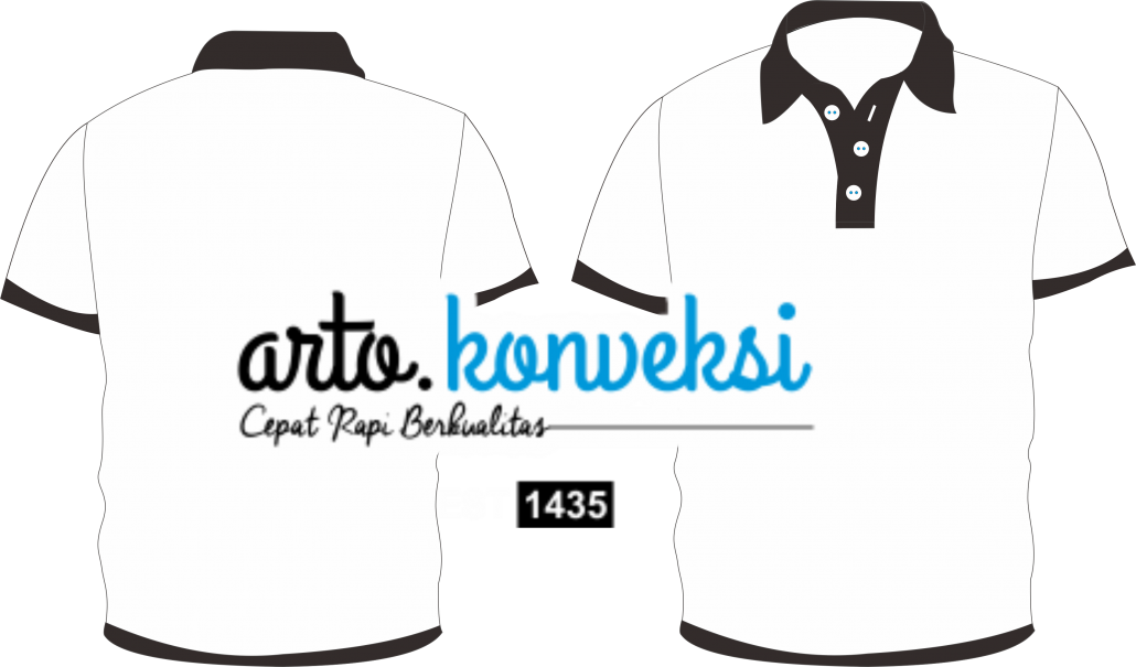 Detail Design Kaos Polos Putih Nomer 28