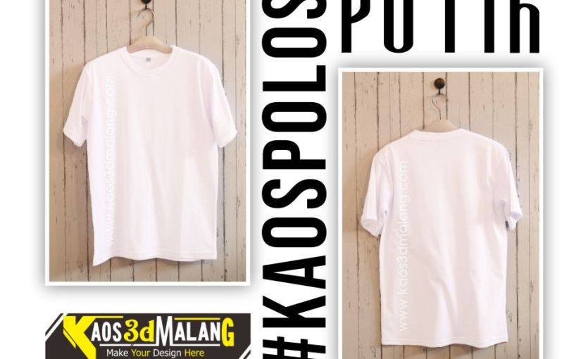 Detail Design Kaos Polos Putih Nomer 38