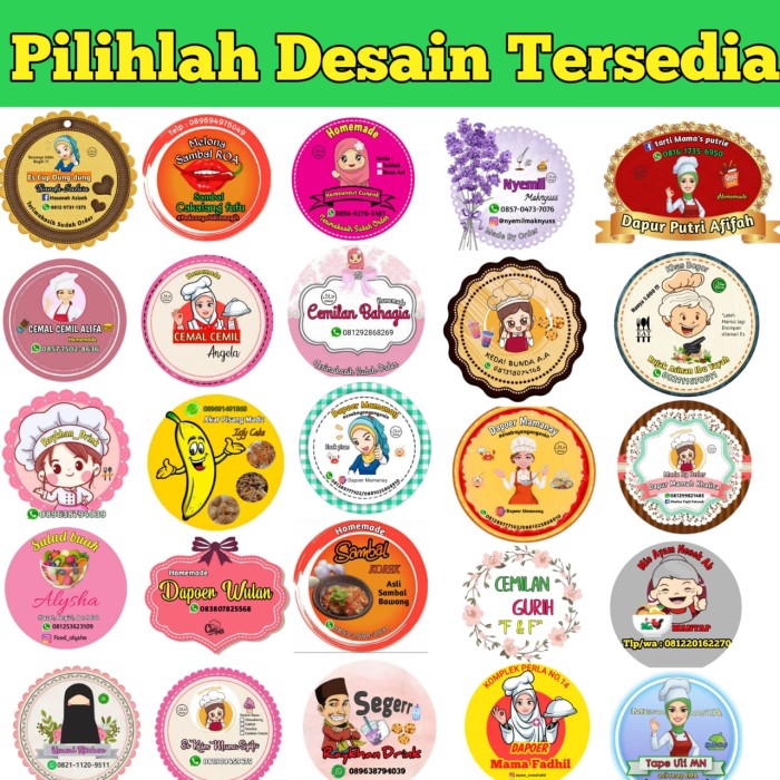 Detail Design Label Makanan Nomer 13