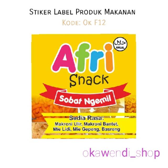 Detail Design Label Makanan Nomer 51