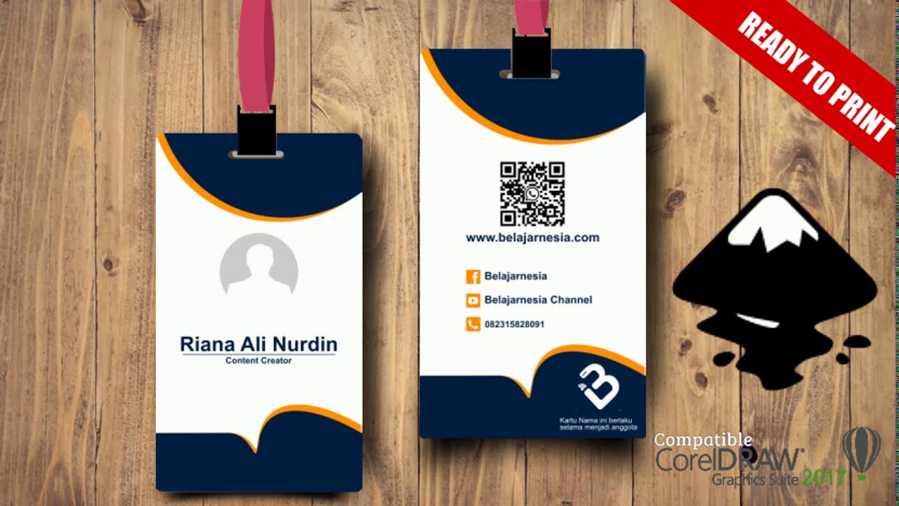 Detail design name tag keren koleksi nomer 3