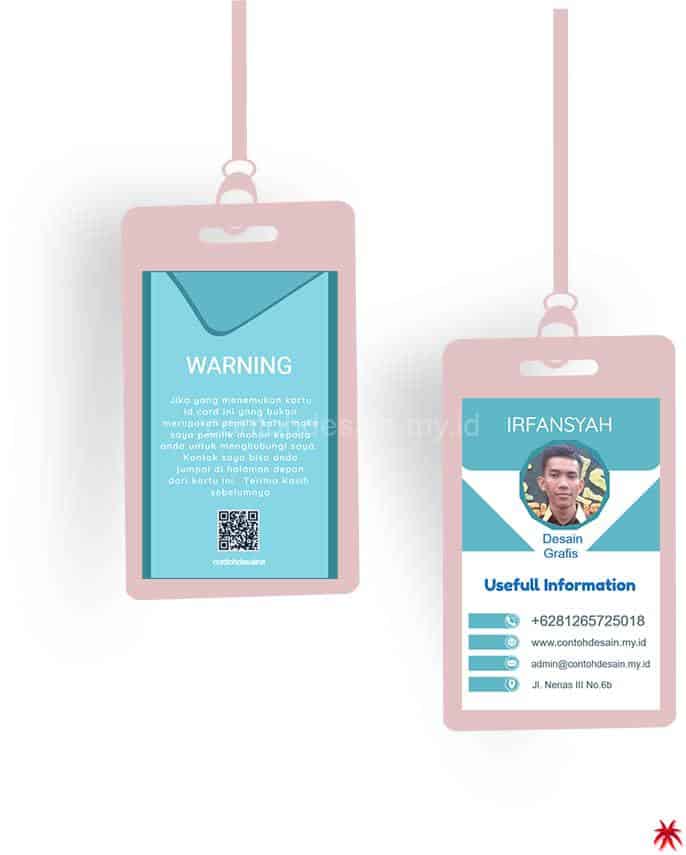 Detail design name tag keren koleksi nomer 23