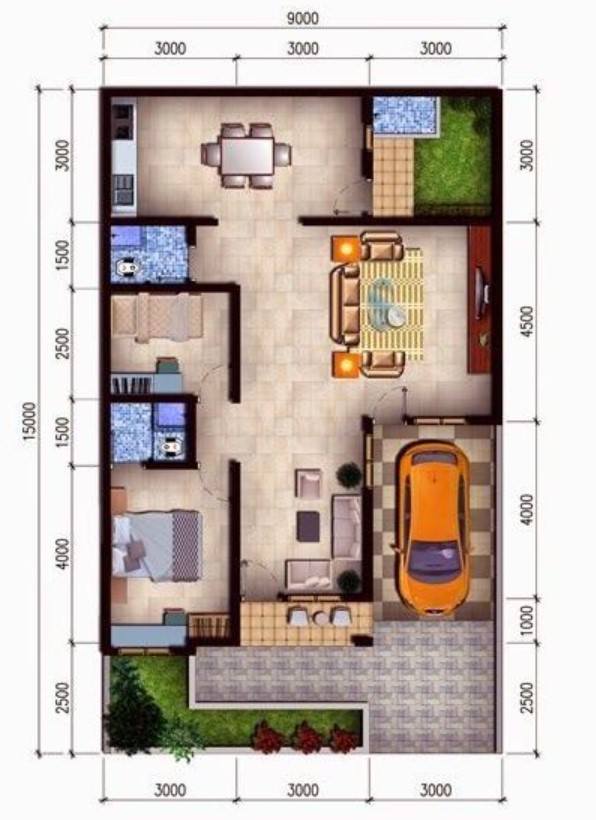 Detail Design Rumah Tipe 36 Nomer 25