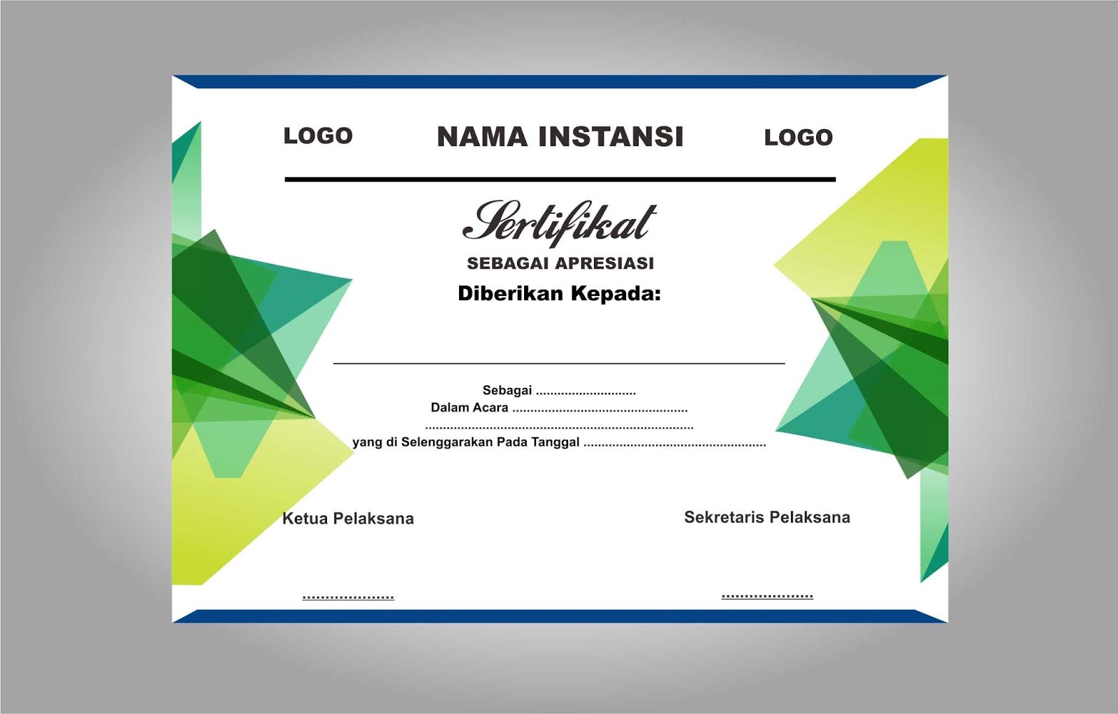 Detail Design Sertifikat Keren Nomer 17