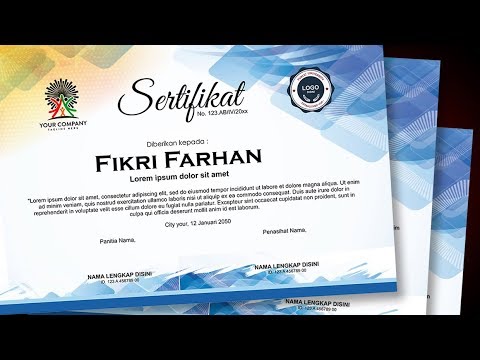 Detail Design Sertifikat Keren Nomer 39