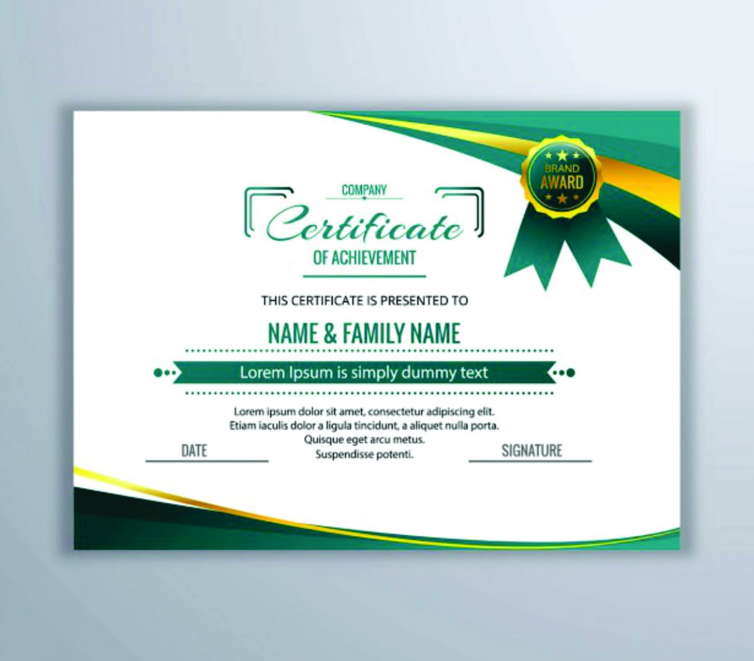 Detail Design Sertifikat Keren Nomer 51