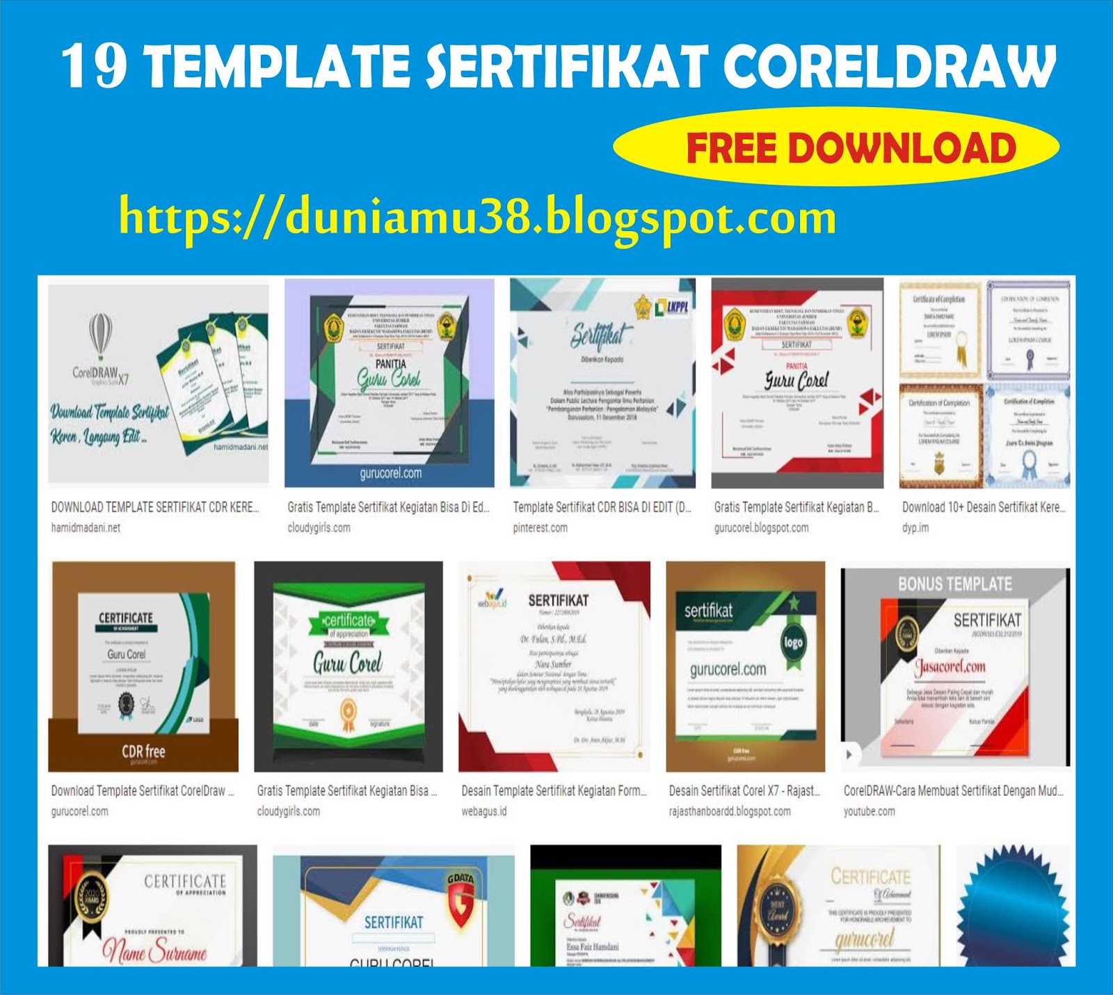 Detail Design Sertifikat Keren Nomer 53