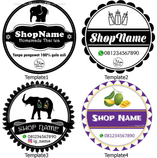 Detail Design Sticker Label Makanan Nomer 17