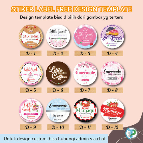 Detail Design Sticker Label Makanan Nomer 21