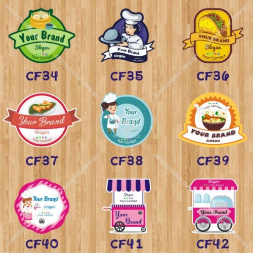 Detail Design Sticker Label Makanan Nomer 22